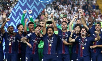 “大巴黎”击败热刺 首夺欧洲超级杯冠军
        
    “大巴黎”击败热刺 首夺欧洲超级杯冠军