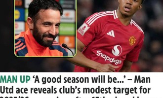 迪亚洛：曼联新赛季目标是打入英超前五 祝拉什福德好运